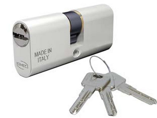 cilindro a infilare ovale in alluminio con chiave piatta 2140 - mm.60 centrato (30x30) (2140/04l) cod:ferx.fer393904