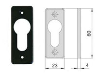 bocchetta nylon nero cilindri sagomati 06012 01 mm23x60, spessore mm4 cod:ferx.fer394550