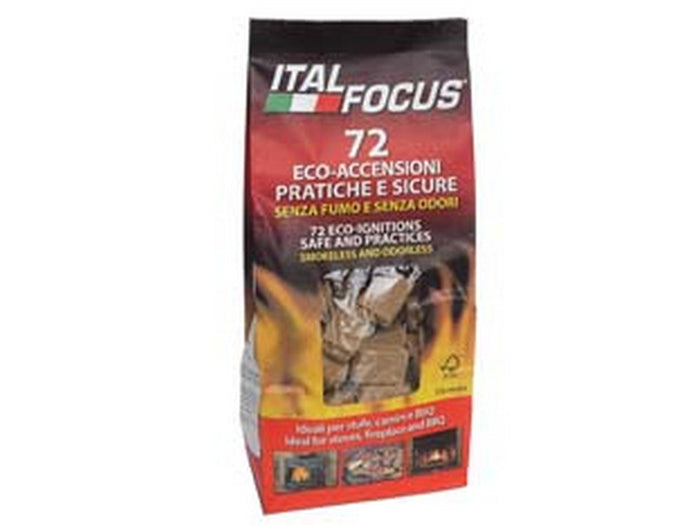 accenditore ecologico in sacchetto da 72 pezzi cod:ferx.fer395038