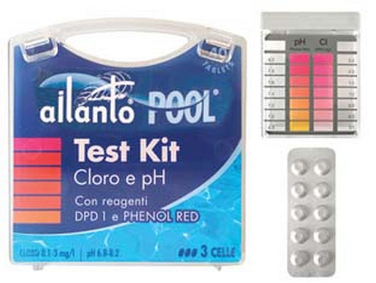 kit tester cloro e ph con reagenti in pastiglie 10x4 tablets cod:ferx.fer396059
