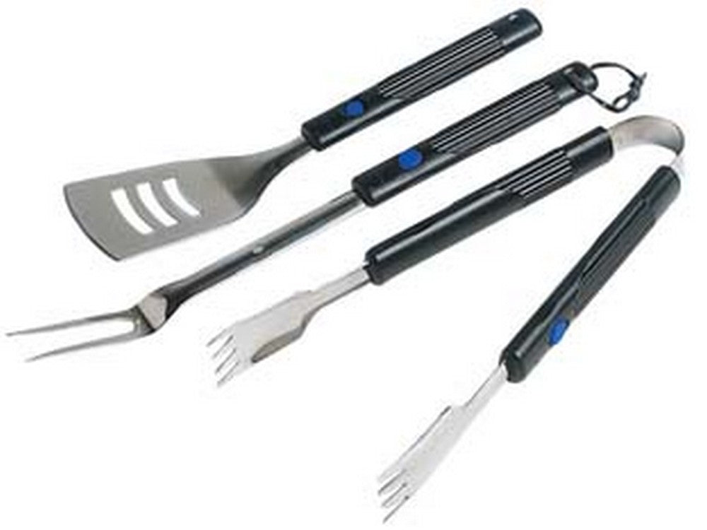 set utensili per barbecue pz.3 con manici allungabili in bachelite - set pz.3 cod:ferx.fer396172