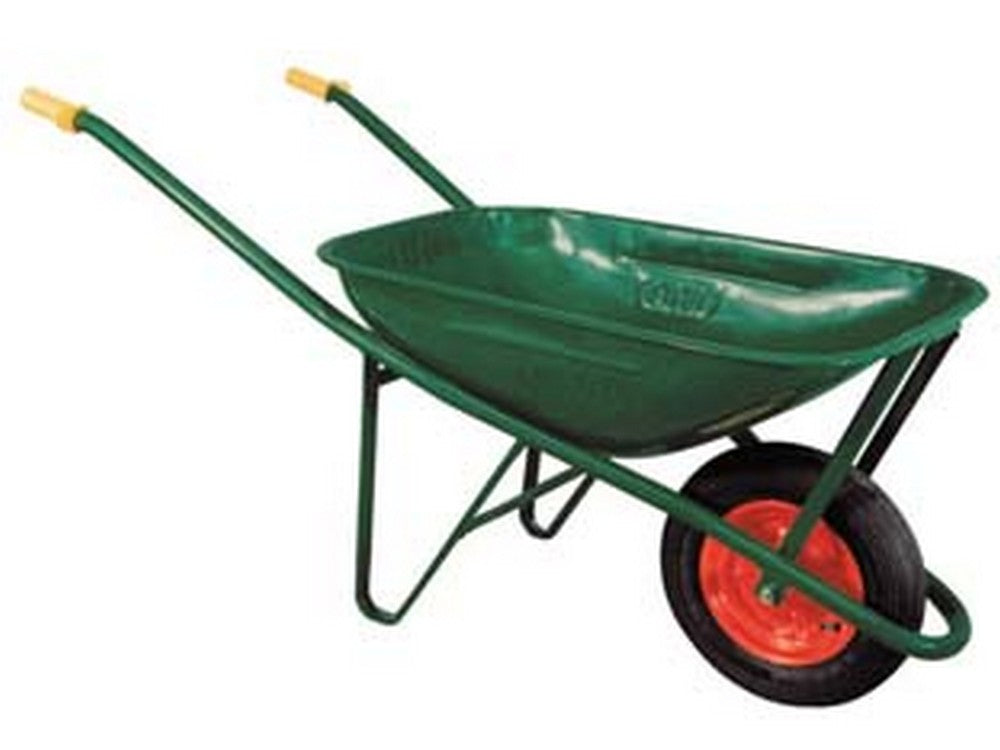 carriola per edilizia verniciata lt.75 - vasca zincata verde lt.75 cod:ferx.fer396301