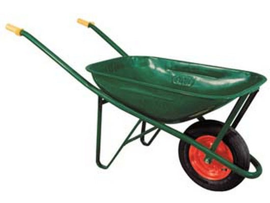 carriola per edilizia verniciata lt.75 - vasca zincata verde lt.75 cod:ferx.fer396301