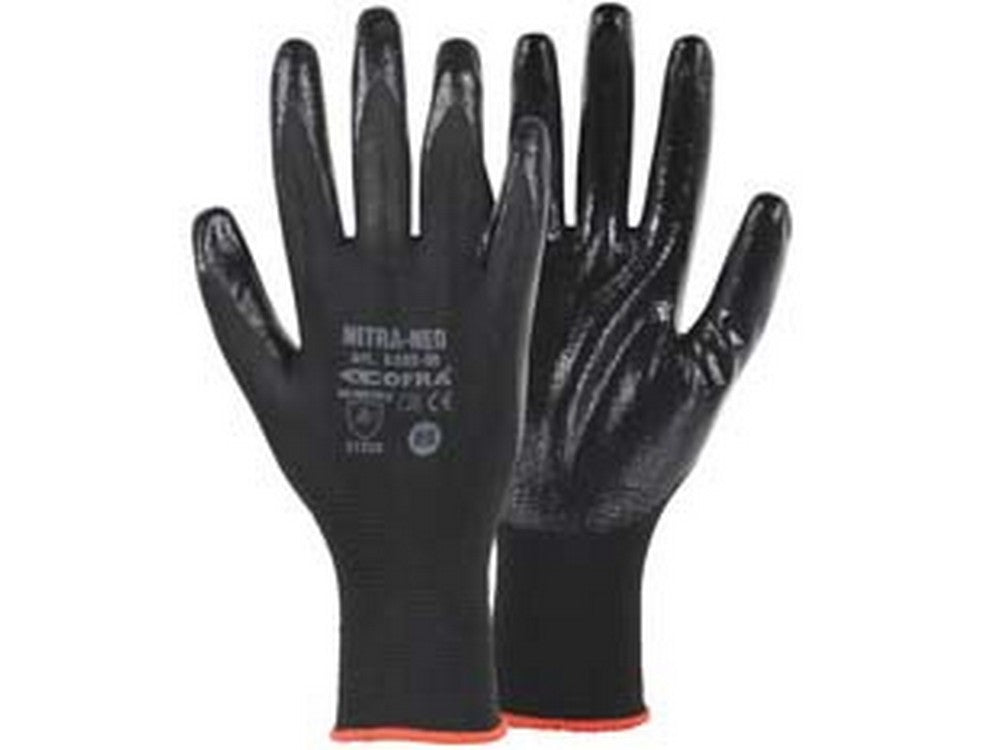guanti da lavoro nitra-neo in nitrile - tg.m cod:ferx.fer399029