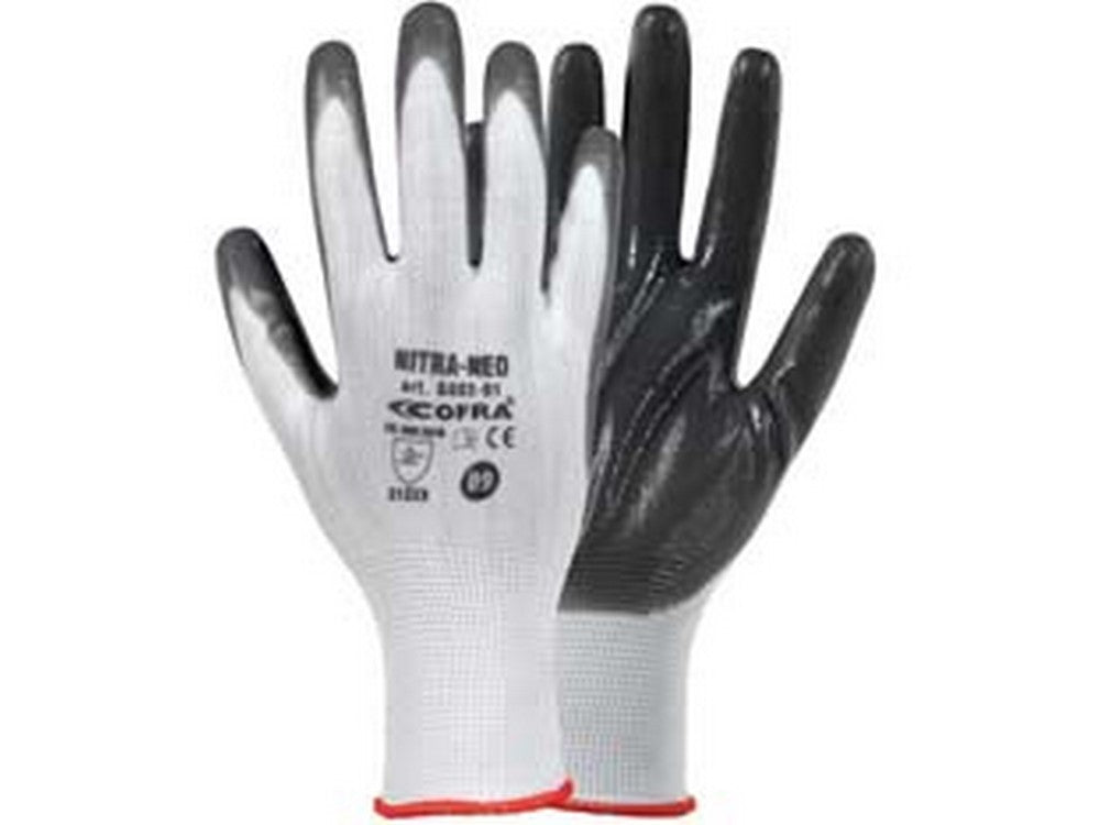 guanti da lavoro nitra-neo in nitrile - tg.l cod:ferx.fer399067