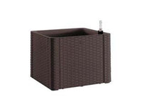 fioriera natural deluxe moka quadra - cm.43x43x33h. lt.35 cod:ferx.fer399630