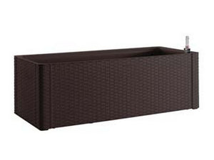 fioriera natural deluxe moka rettangolare - cm.100x43x33h. -lt.90  cod:ferx.fer399654
