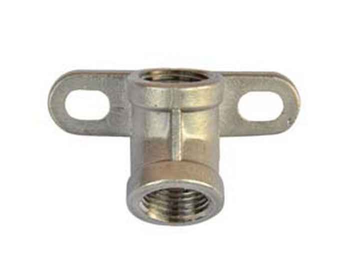 supporto a parete inox per abbeveratoio a succhiotto per suini - angolo 45? filetto 1/2" cod:ferx.fer399739