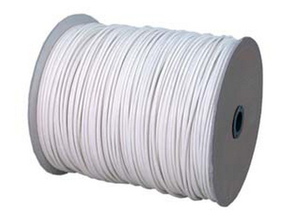 cavetto acciaio ottonato rivestito in pvc bianco  - ø mm.6 in rotoli da mt. cod:ferx.fer150217