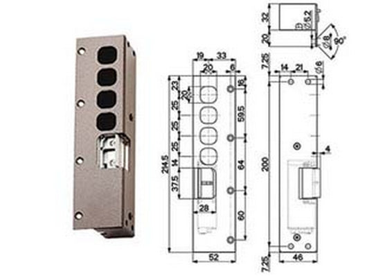 contropiastre elettriche 94080v - dx (94080vddmn) cod:ferx.fer402279