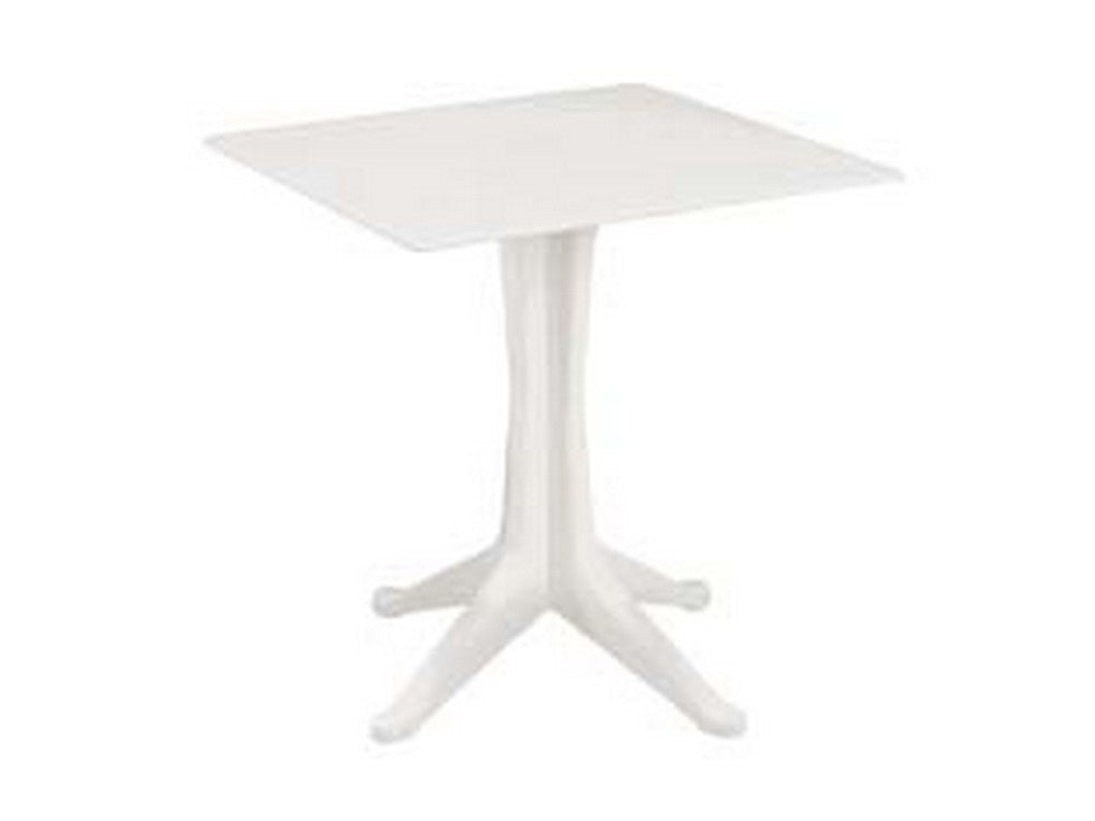 tavolo da giardino "ponente" bianco cm.70x70 - cm.70x70x71,7h. - peso kg.7,7 cod:ferx.fer403337