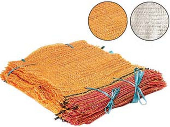 sacco raschel in rete - portata fino a kg.5, cm 35x50, bianco cod:ferx.fer403450