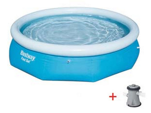 piscina fast set autoportante tonda cm.244x61h. - kg.9,38 - lt.1880 - filtro cartuccia (art.57450) cod:ferx.fer404105