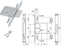 serratura triplice da infilare doppia mappa attacco aste m8 450/3m8s - mm.70 (00450 3m 70 2c ci) cod:ferx.fer404266
