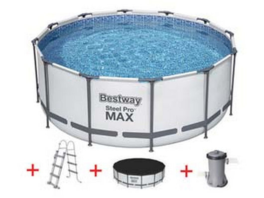 piscina steel pro max tonda telaio portante cm.366x122h. - ? cm.366x122h - capacit? lt.10250 - (art.56420) cod:ferx.fer404310