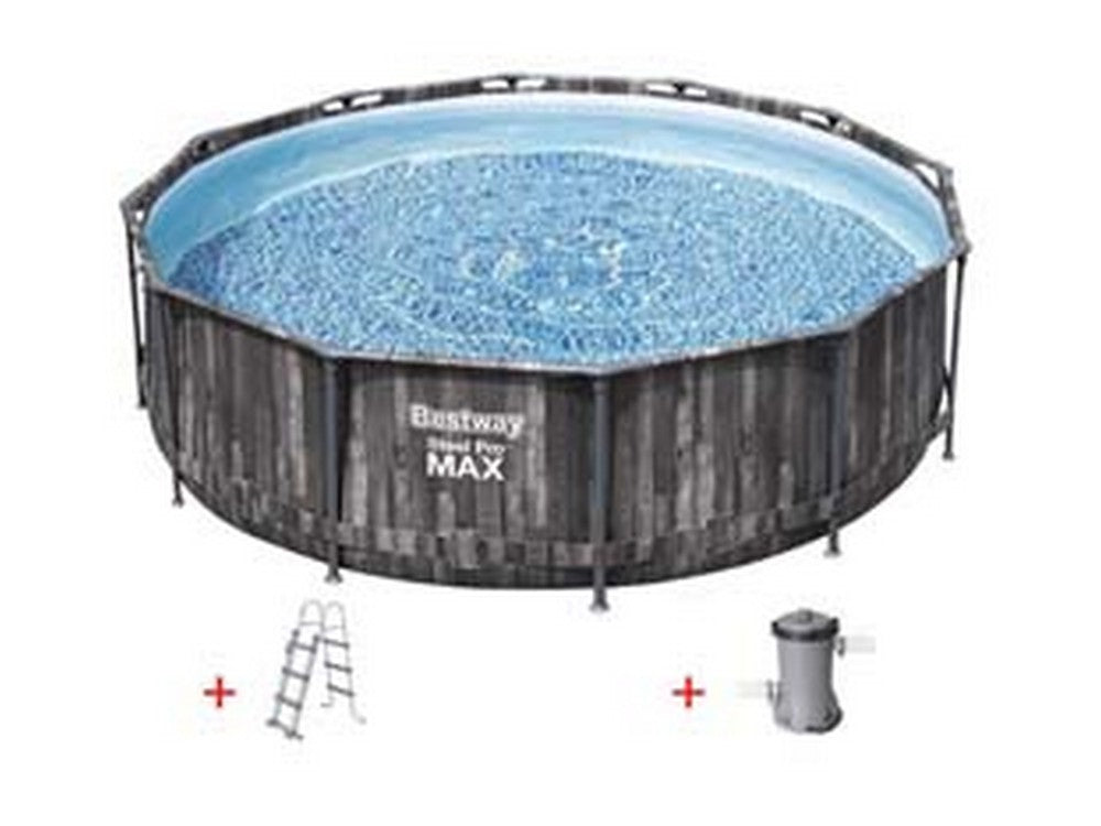 piscina steel pro max tonda telaio portante cm.366x100h. - ? cm.366x100h - capacit? lt.9150 - (art.5614x) cod:ferx.fer404327