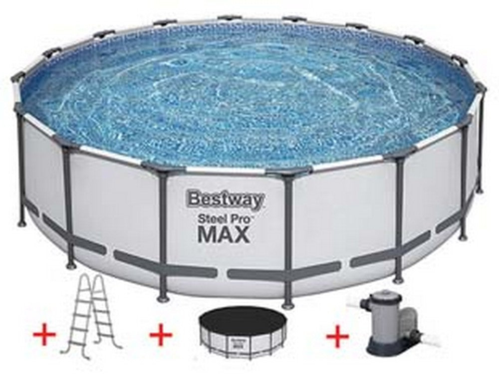 piscina steel pro max tonda telaio portante cm.488x122h. - ? cm.488x122h - capacit? lt.19480 - (art.5612z) cod:ferx.fer404372
