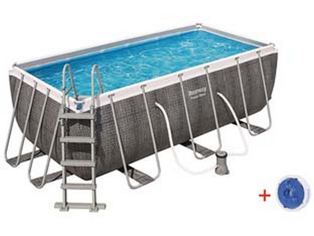 piscina power steel rettangolare telaio portante cm.549x274x122h. - cm.549x274x122h. - capacit? lt.14812 - art.56998 cod:ferx.fer404389