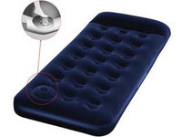 materasso gonfiabile floccato singolo e pompa incorporata - cm.185x76x28h. - (art.67223) cod:ferx.fer404723