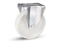 ruote industriali in poliammide con piastra fissa gabbia rulli 118bisa - ? mm.200x50 piastra mm.140x110 - 235h. p. kg.300 cod:ferx.fer407267