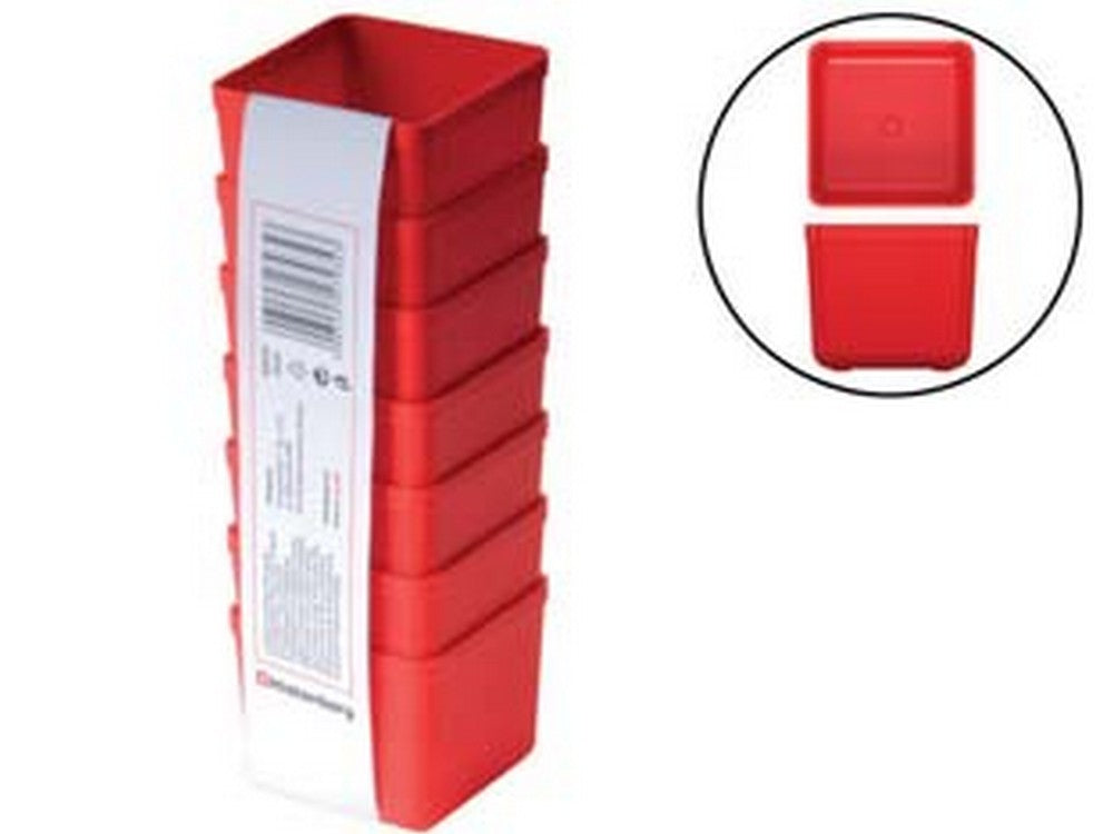 vaschetta portaminuteria unite set pezzi 7 - mm.55x55x50h. art.kbs55 cod:ferx.fer408691