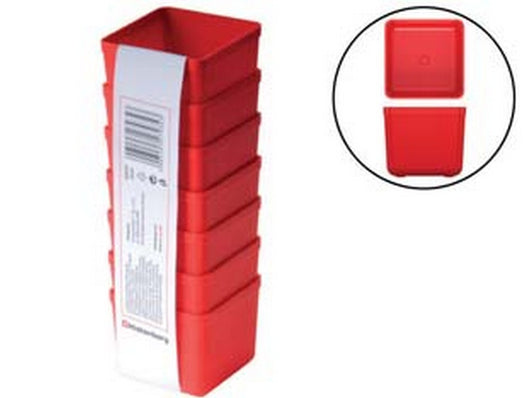 vaschetta portaminuteria unite set pezzi 7 - mm.55x55x50h. art.kbs55 cod:ferx.fer408691