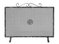 parascintille rettangolare con decoro per camino - cm.70x50h.  cod:ferx.fer408806