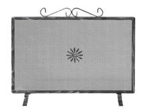 parascintille rettangolare con decoro per camino - cm.70x50h.  cod:ferx.fer408806