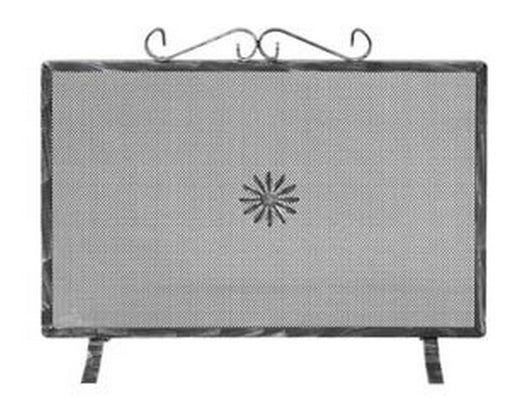 parascintille rettangolare con decoro per camino - cm.70x50h.  cod:ferx.fer408806