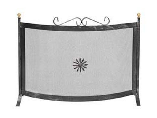 parascintille curvo con decoro per camino - cm.70x65h. cod:ferx.fer408813