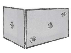 parascintille universale 1 anta con decoro per camino - cm.50+85x45h. cod:ferx.fer408820