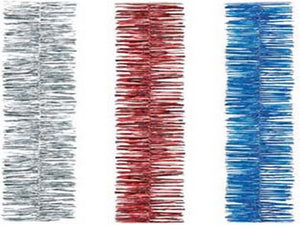 6pz fili addobbo semplici  - colore rosso cod:ferx.fer408868