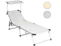 lettino in alluminio con parasole rodi cod:ferx.fer409872