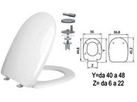 sedile wc in termoindurente "aqua" cerniere inox h341 cod:ferx.fer410823