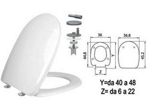 sedile wc in termoindurente "aqua" cerniere inox h341 cod:ferx.fer410823