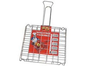 griglia a rete doppia bombata senza piedi - cm.25x30 (13b) cod:ferx.fer411202