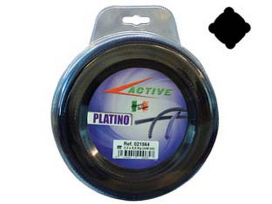 1blister filo nylon "platino" quadro viola per decespugliatori - ? mm.3,3 - blister mt.45 cod:ferx.fer413022