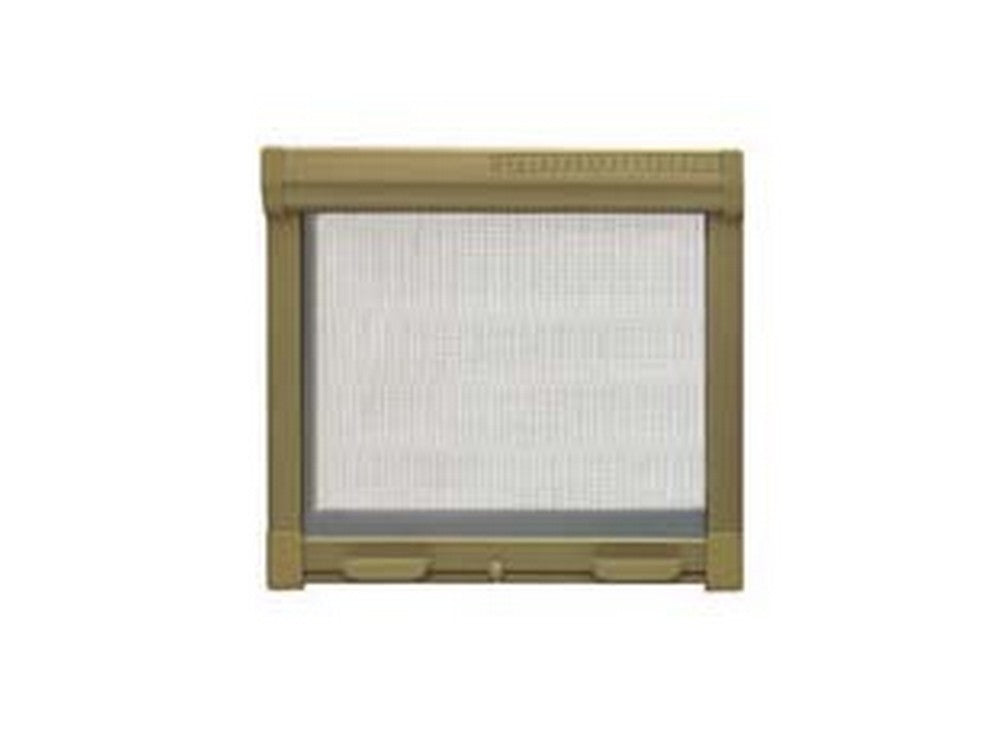 zanzariera a rullo verticale con frizione colore bronzo - cm.120x160h. cod:ferx.fer414043