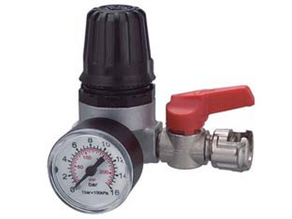 regolatore di pressione con manometro - filettatura inferiore da 1/4" art.31/a4  cod:ferx.fer416597