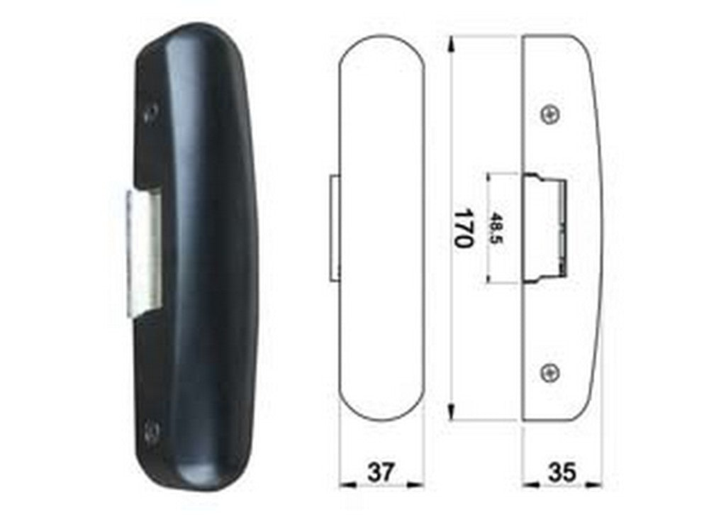 incontri elettrici per porte antipanico 9540 - colore nero  cod:ferx.fer417198