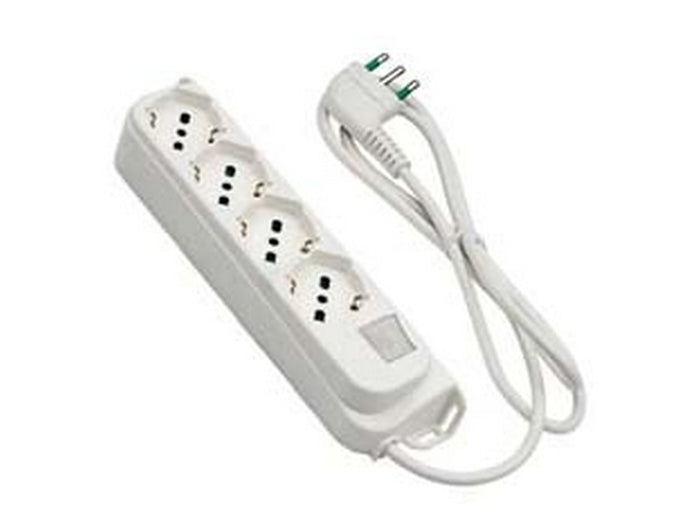 multipresa 4 posti bipasso+schuko con interr.termico 2 poli+ t16a retail - bianca 474204 cod:ferx.fer417501