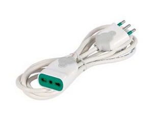 prolunga elettrica lineare bipasso bianca - mt.3 - 3 x mmq.1 cod:ferx.fer418058