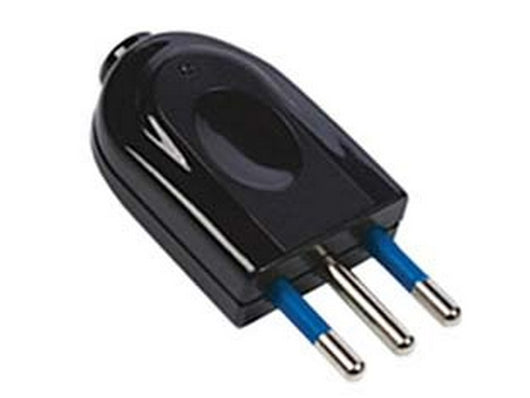 spina dritta 2 poli + terra nera "linea garanti" - nera 10a 82511-e cod:ferx.fer419666