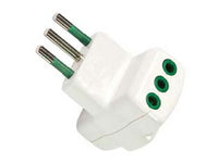 adattatore triplo 2 poli + terra 10a bianco "linea garanti" - bianco 82620- cod:ferx.fer419802