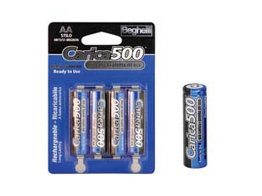 pila stilo "aa" carica500  - 1,2v 1500 mah blister da 4 pezzi cod:ferx.fer421645