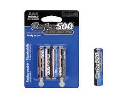 pila ministilo "aaa" carica500 - 1,2v 800 mah blister da 4 pezzi  cod:ferx.fer421652