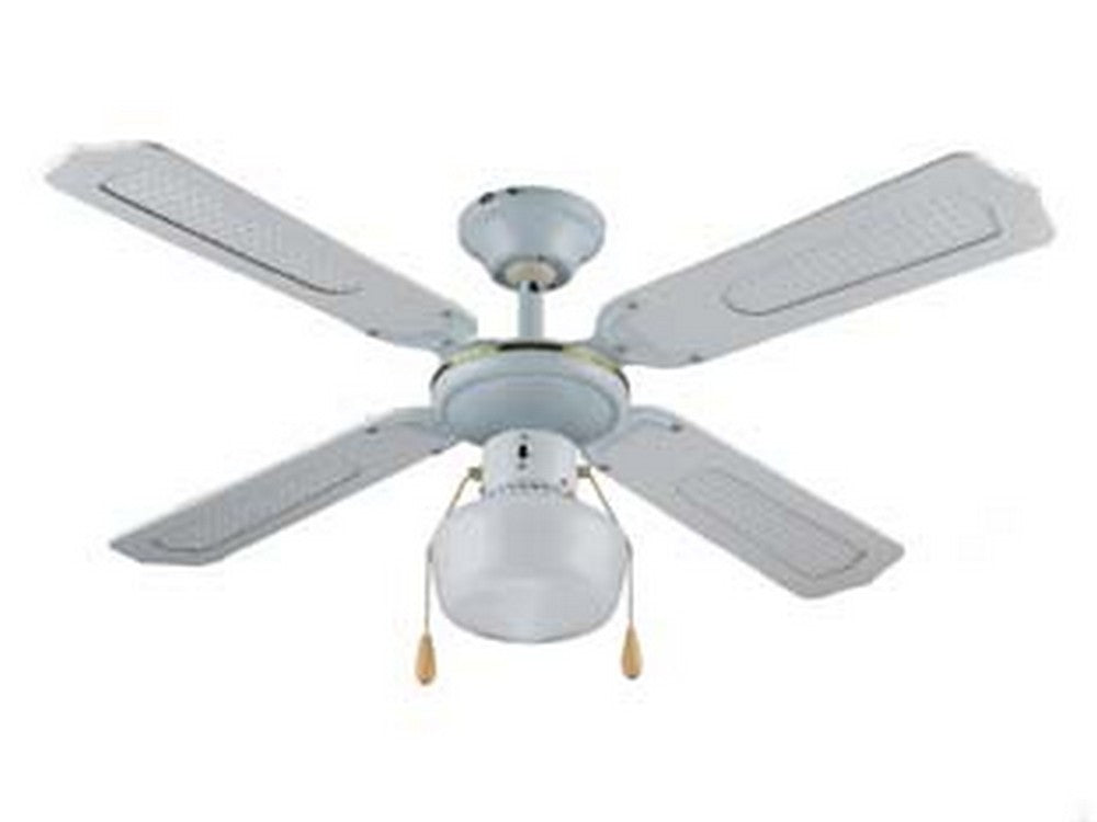 ventilatore tipo legno bianco da soffitto 1 luce - ? 107 cm cod:ferx.fer424370