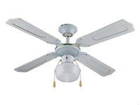 ventilatore tipo legno bianco da soffitto 1 luce - ? 107 cm cod:ferx.fer424370