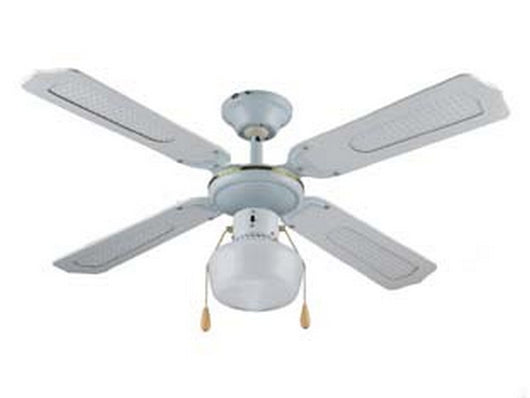 ventilatore tipo legno bianco da soffitto 1 luce - ? 107 cm cod:ferx.fer424370