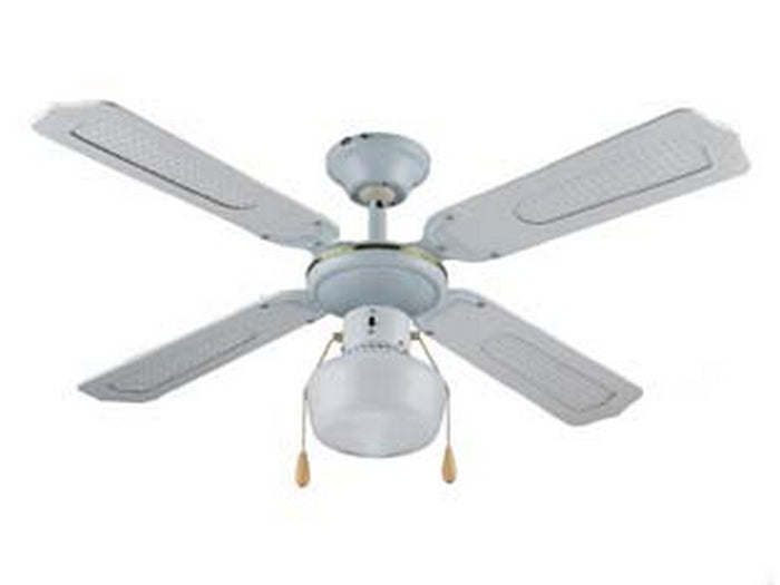 ventilatore tipo legno bianco da soffitto 1 luce - ? 107 cm cod:ferx.fer424370